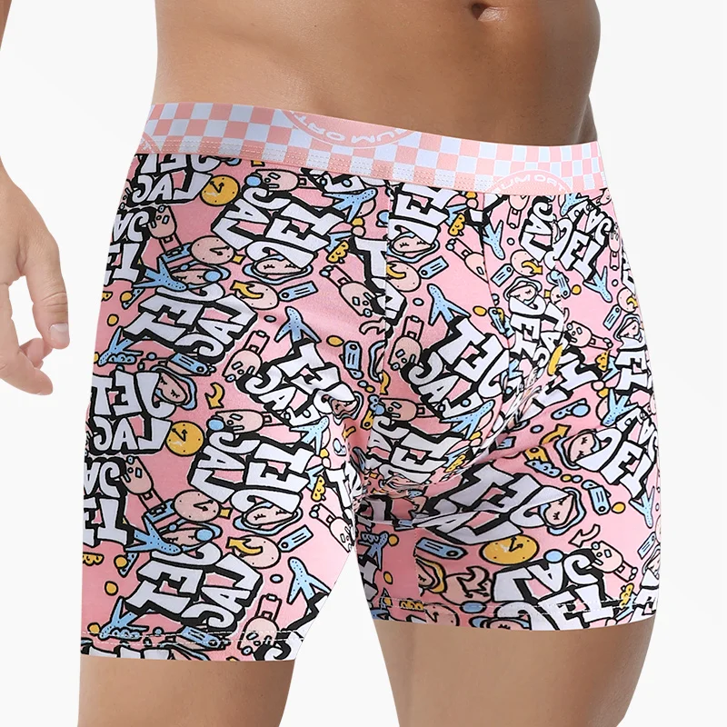 

5PCS Men's pure cotton underwear. Men's antibacterial boxer shorts that are personalized, comfortable, breathable,