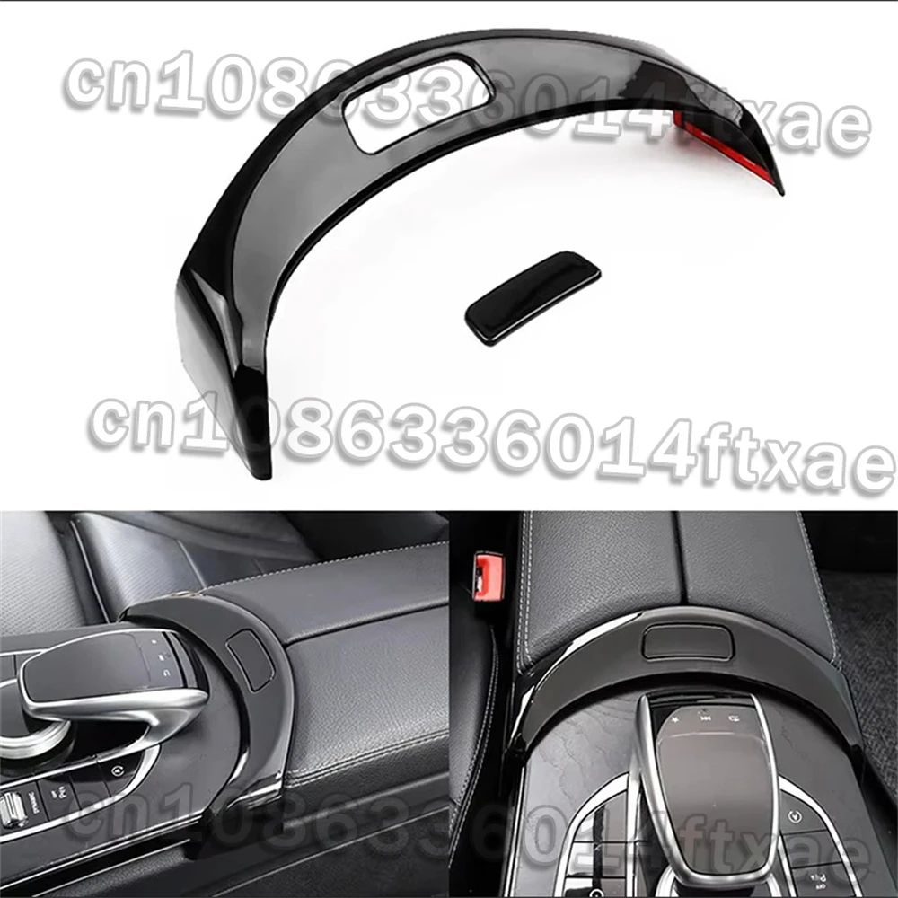 

For Mercedes Benz C GLC Class W205 X253 Center Console Armrest Storage Box Button Cover Trim Car Accessory for 2015-2022 Models