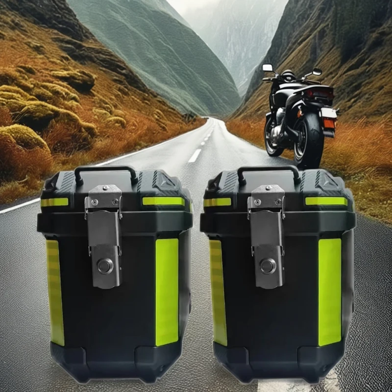 

Motorcycle Electric Vehicle General Plastic Side Box Waterproof and Anti-fall 23L