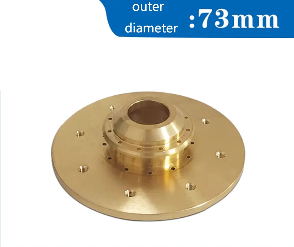 M216 EDM top spray head 8 holes connected copper ring X187B370H03 for Mitsubishi FA machine nozzle seat outer diameter 73/63mm