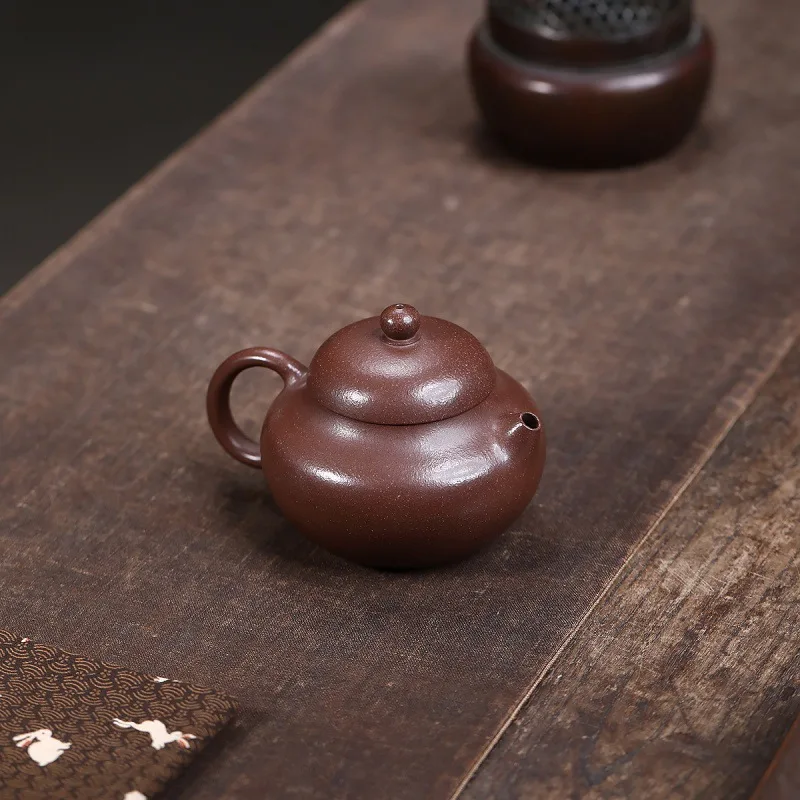 160cc High-end Yixing Purple Clay Teapots Handmade Pot Raw Ore Zhu Mud Kettle With Filter Zisha Tea Set Tea Services Gift