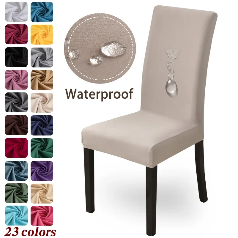 Stretch Waterproof Dining Chair Cover Removable Washable Chair Slipcover Anti-Scratch Chair Protector for Home Kitchen Restauran