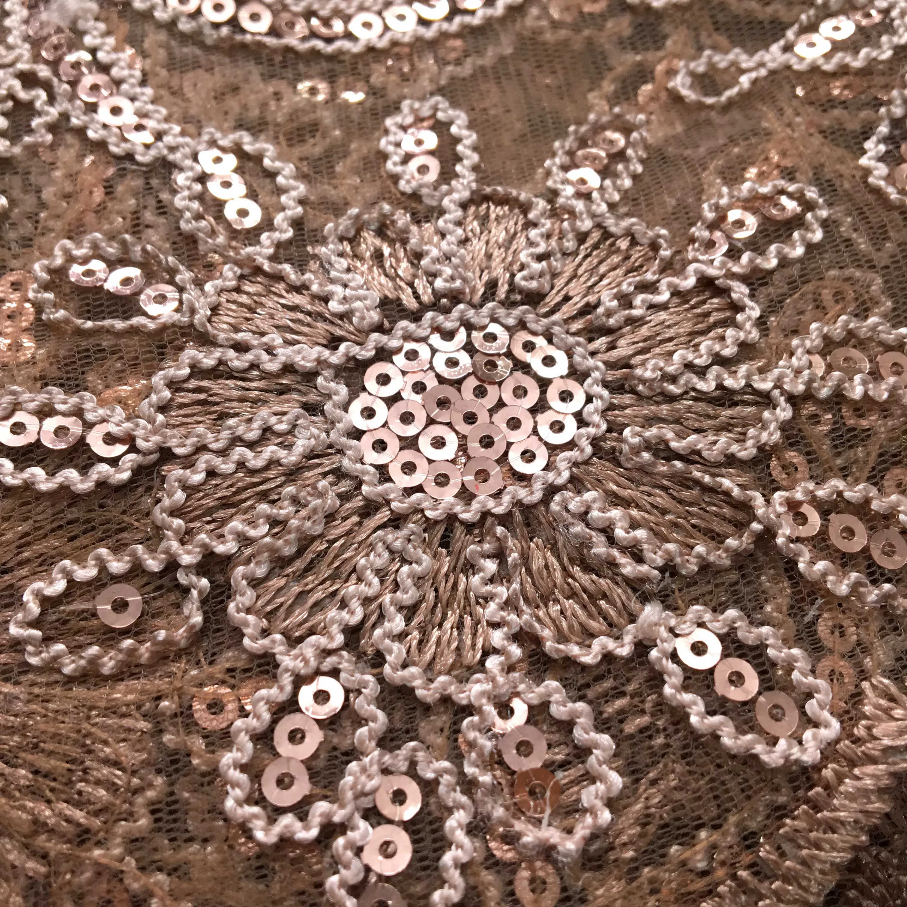 Kalume African Tulle Flowers Lace Fabric 2024 High Quality French Mesh Sequins Lace Fabric 5 Yards For Wedding Dresses F3993