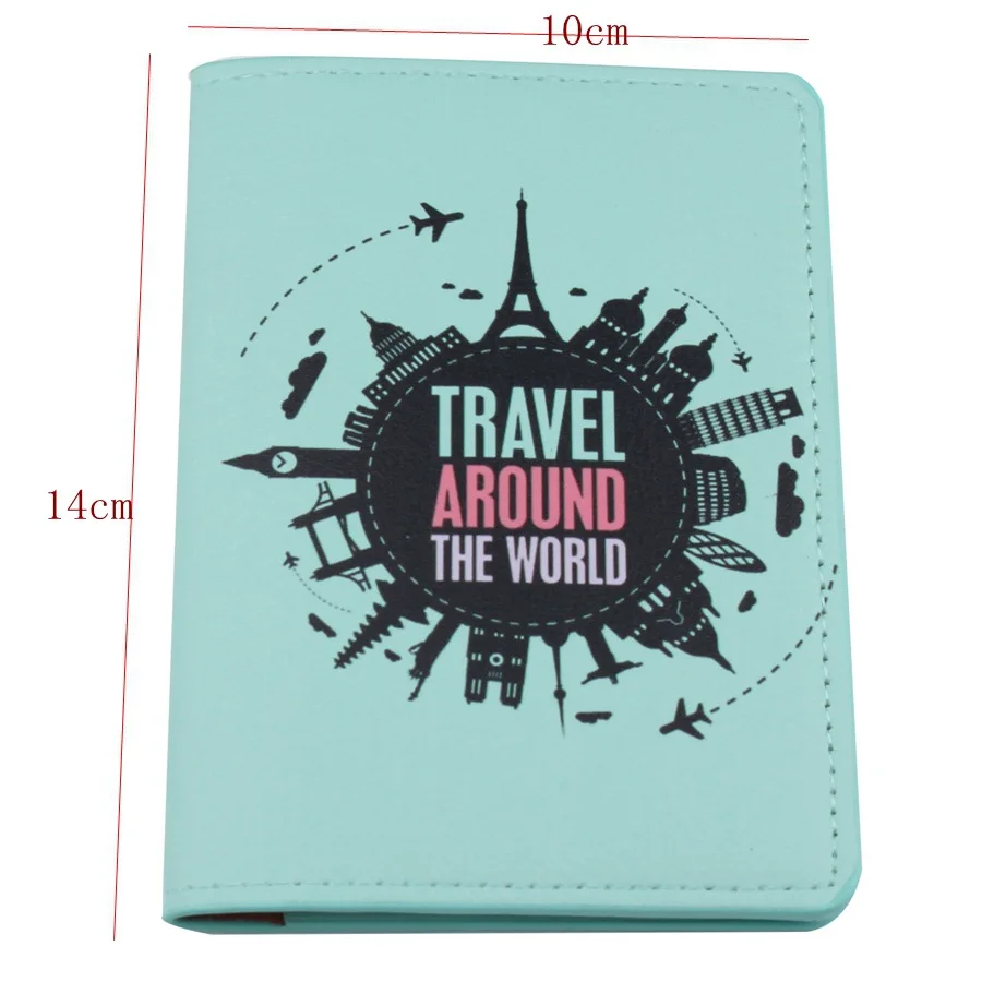 1Pcs Women Men Travel Wedding Passport Cover Holder Bags Pouch Fashion Letter Print Passport Card Cover Case Simple Accessories