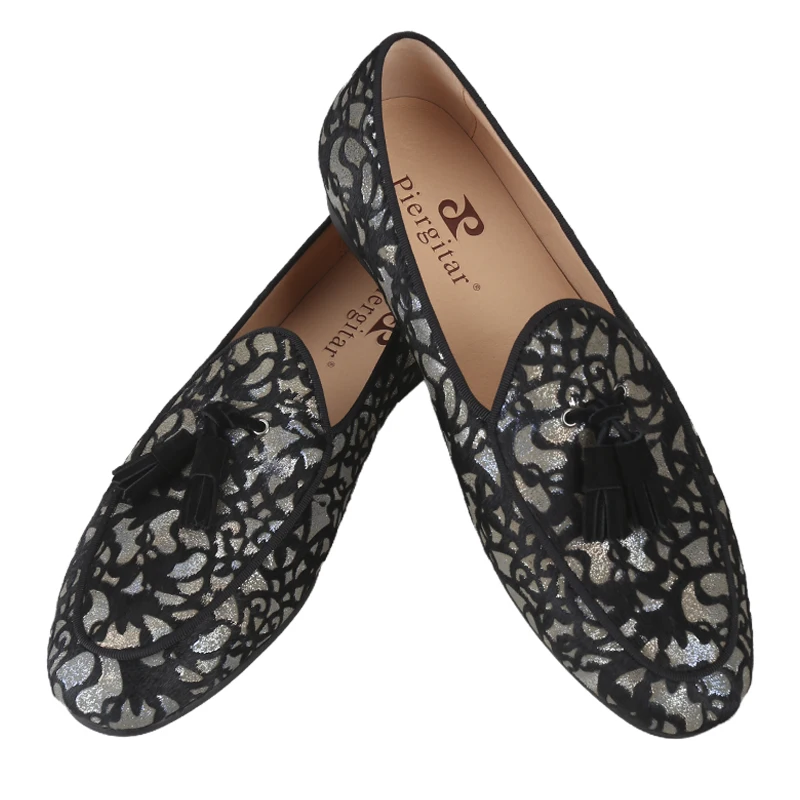 Piergitar Wholesale Customers Customize Suede Material Slip-On Loafers With Handmade Tassels For Daily Or Formal Wear Men Shoes