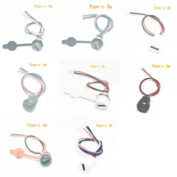 1pcs USB Connector Type-C Waterproof with PH 2.0 nut locking plate Female TPC Waterproof High Current Fast Charging jack port