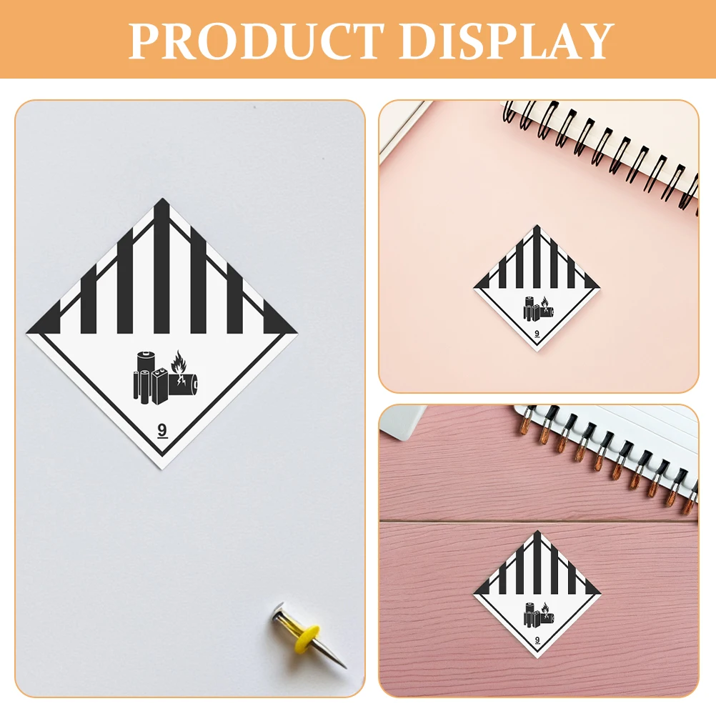150pcs 9 Waterproof Adhesive Stickers Hazardous Materials Safety Label for Shipping Caution Transport Warning Sticker