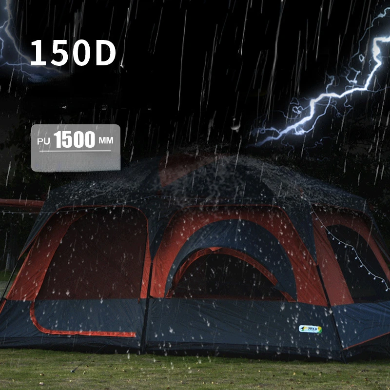 Outdoor portable products, camping tents, family and household windproof camping, mosquito proof, waterproof and sun proof