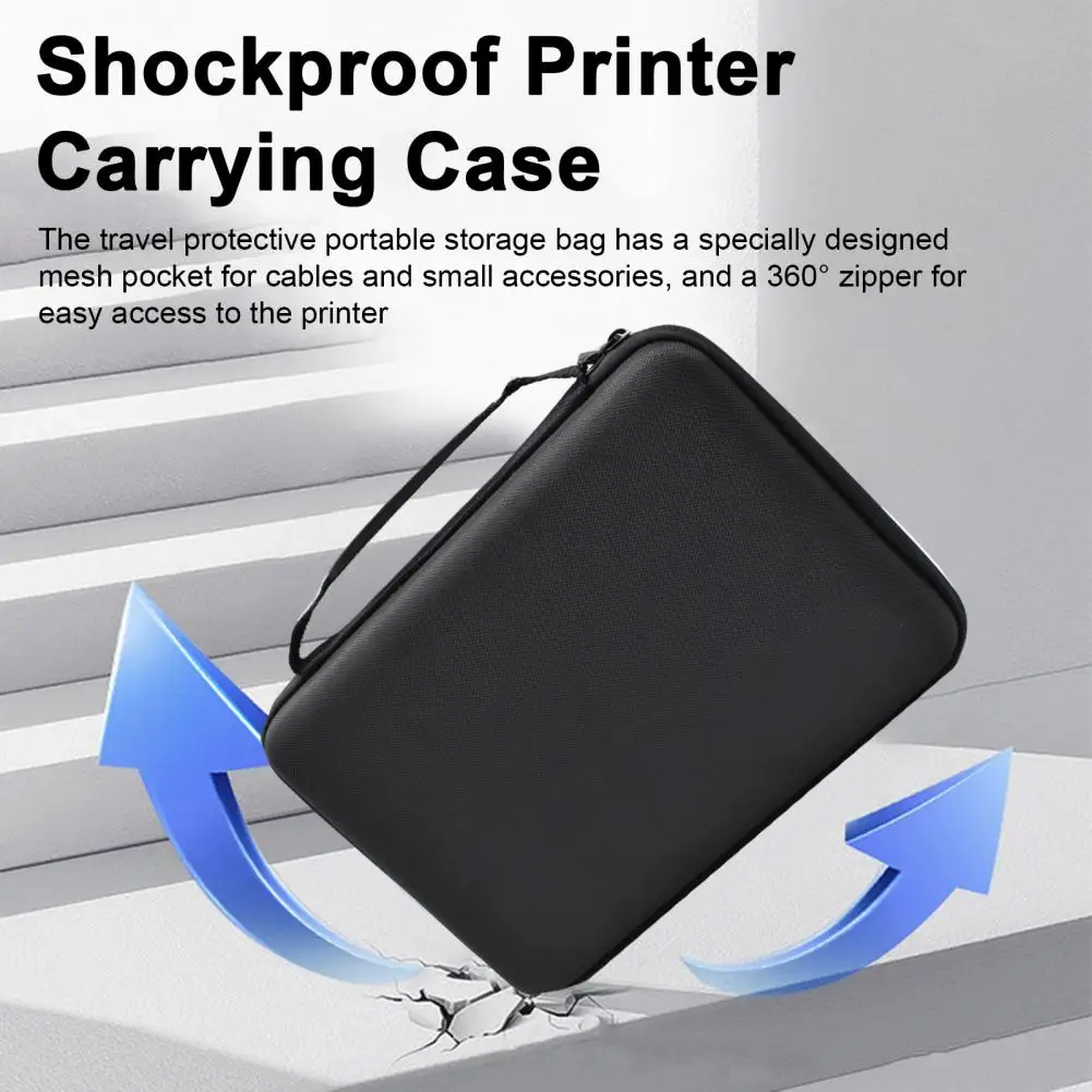 Caja de impresora Estuche rígido protector para impresoras Canon Cp1500/300/1200, bolsa de viaje duradera con asa a prueba de golpes para en movimiento