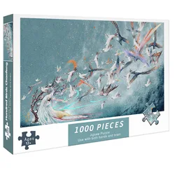Adult 1000pcs Puzzle Phoenix High Difficulty Decompression Girl Educational Toys Birthday Present Board Games