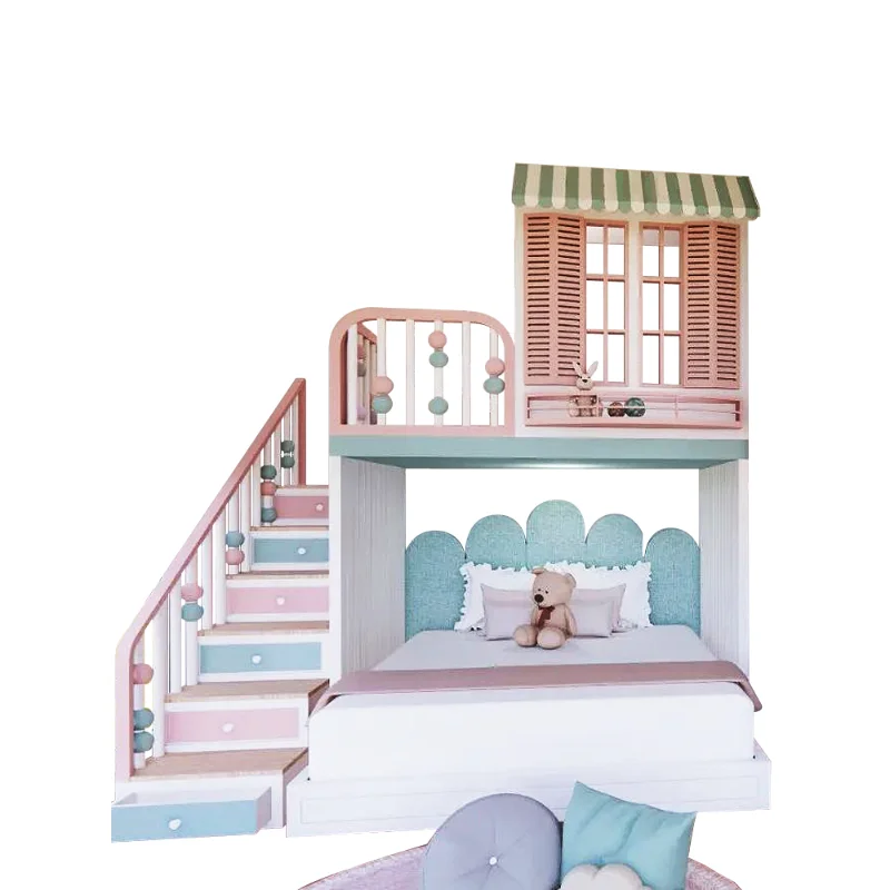 Maiden dream castle double bunk bed girl whole house custom girl