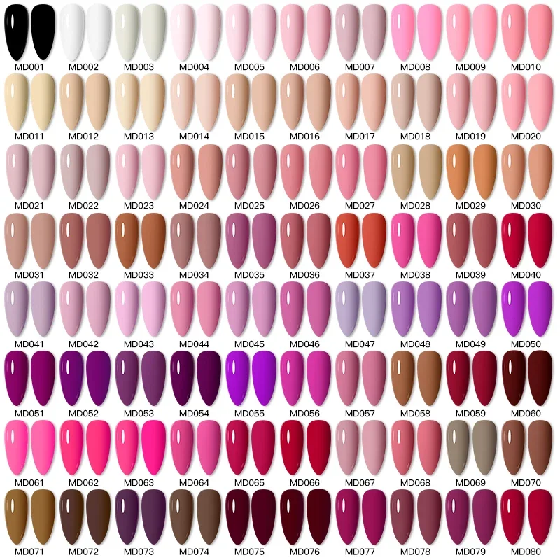 6 teile/satz 8ML Nagel Gel Polnisch Helle Rosa Semi Permanent Soak Off UV LED Gel Lack Nail art Design maniküre Kit Mit Box DIY