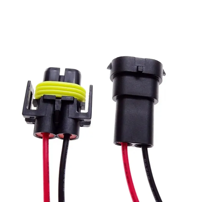 1 Set 2 Pin H8 H11 Adapter Harness Car Auto Wire Connector with 15CM HID LED Headlight Fog Light Bulb Cable