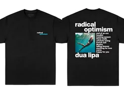 Dua Lipa 2024 Radical Optimism Tour Men's Women T-shirt Short sleeve Women High Quality Hip Hop Street Tops Tees Free shipping