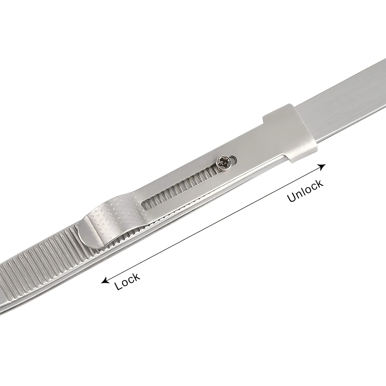 Precision Adjustable Slide Lock Tweezers Anti Static for Jewelry Electronic Components Holding Tightly Repair Tools