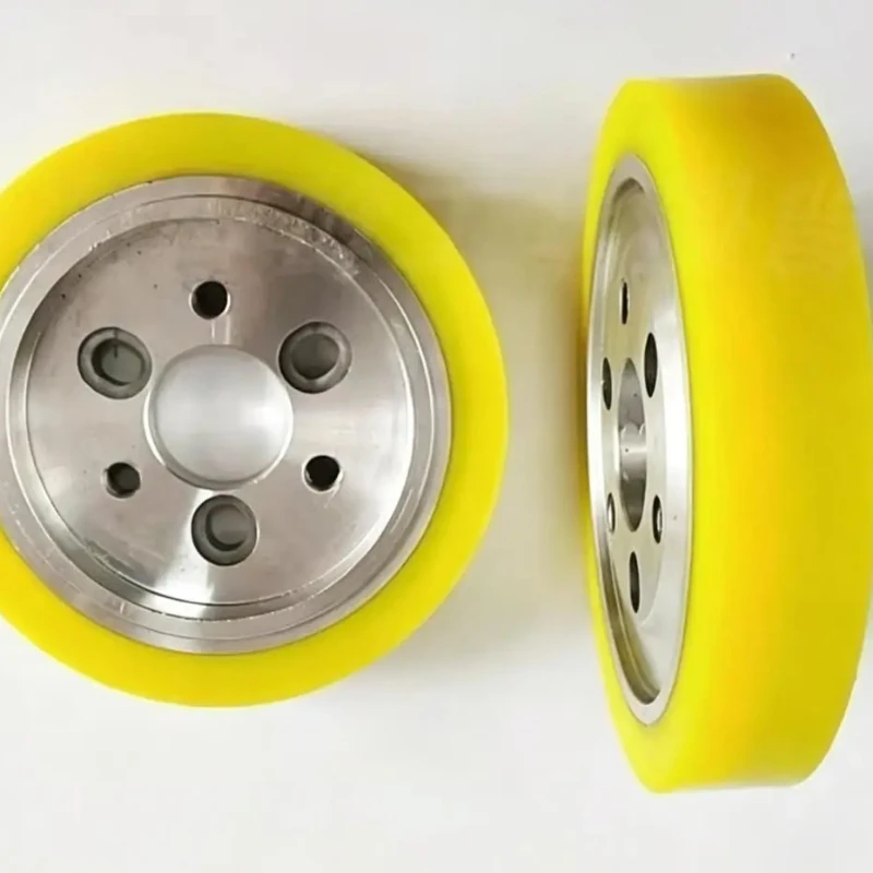 Four-sided planing wheel Rubber wheel Feeding wheel Keyway Rubber polyurethane Woodworking accessories