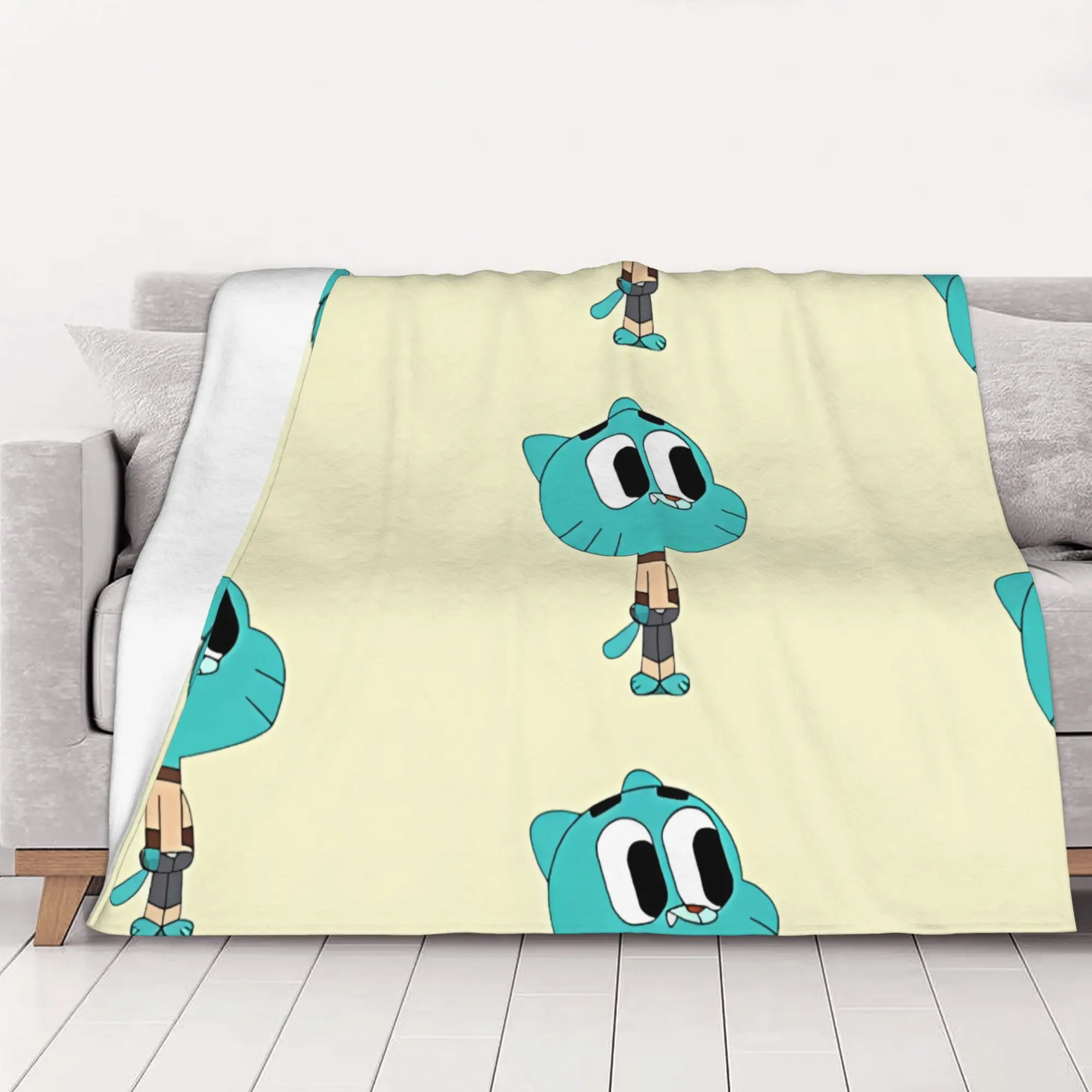 1PC home Cutecore Gumball tThe Amazing World of Gumball Blanket Super Cosy Plush Home Living Room Sofa halloween