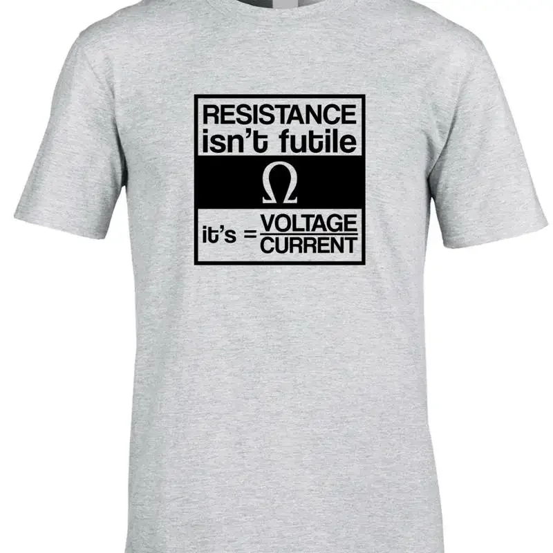 Resistance Electrician Pun Men'S T Shirt Electric Funny Engineer Job Joke