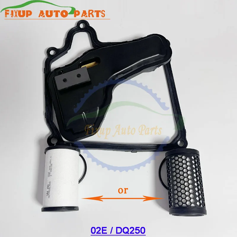 

02E DQ250 Auto Transmission Oil Filter For VW SKODA SEAT PASSAT AUDI 6Sped DSG 02E325429E 02E305051C/D Oil Pan Gasket 02E321371E