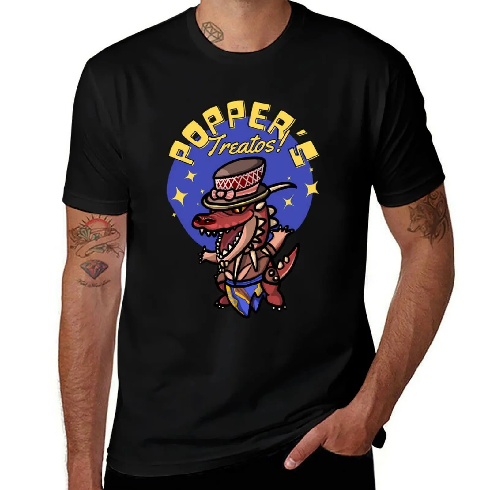 Popper'S Treatos (Popper Sells Good Stuff) T-Shirt Soft Stretch Short Sleeve Top T-Shirt