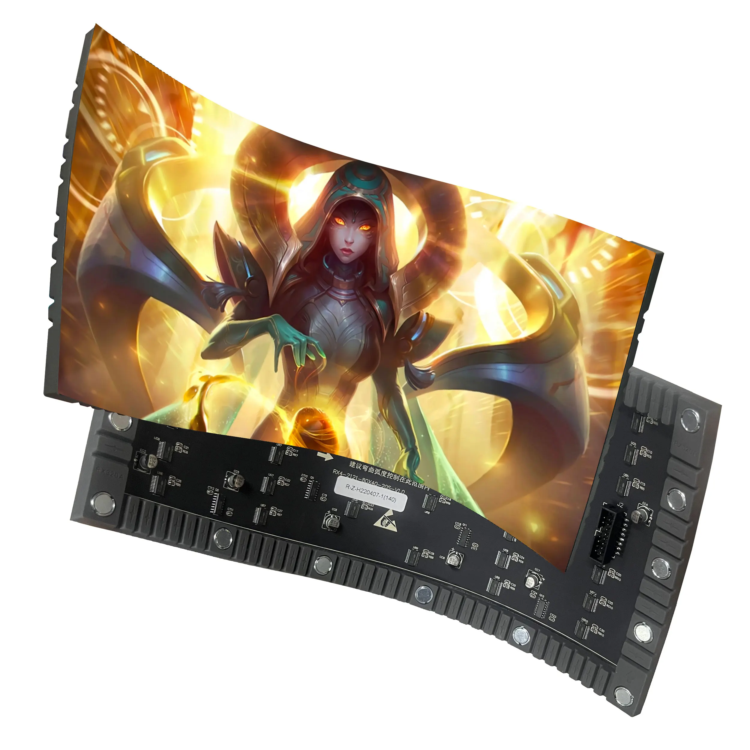 

Flexible Module P4 Indoor LED Screen P4 LED Soft Display Panel Module 80x40 Pixels 320x160mm 1/20 Scan