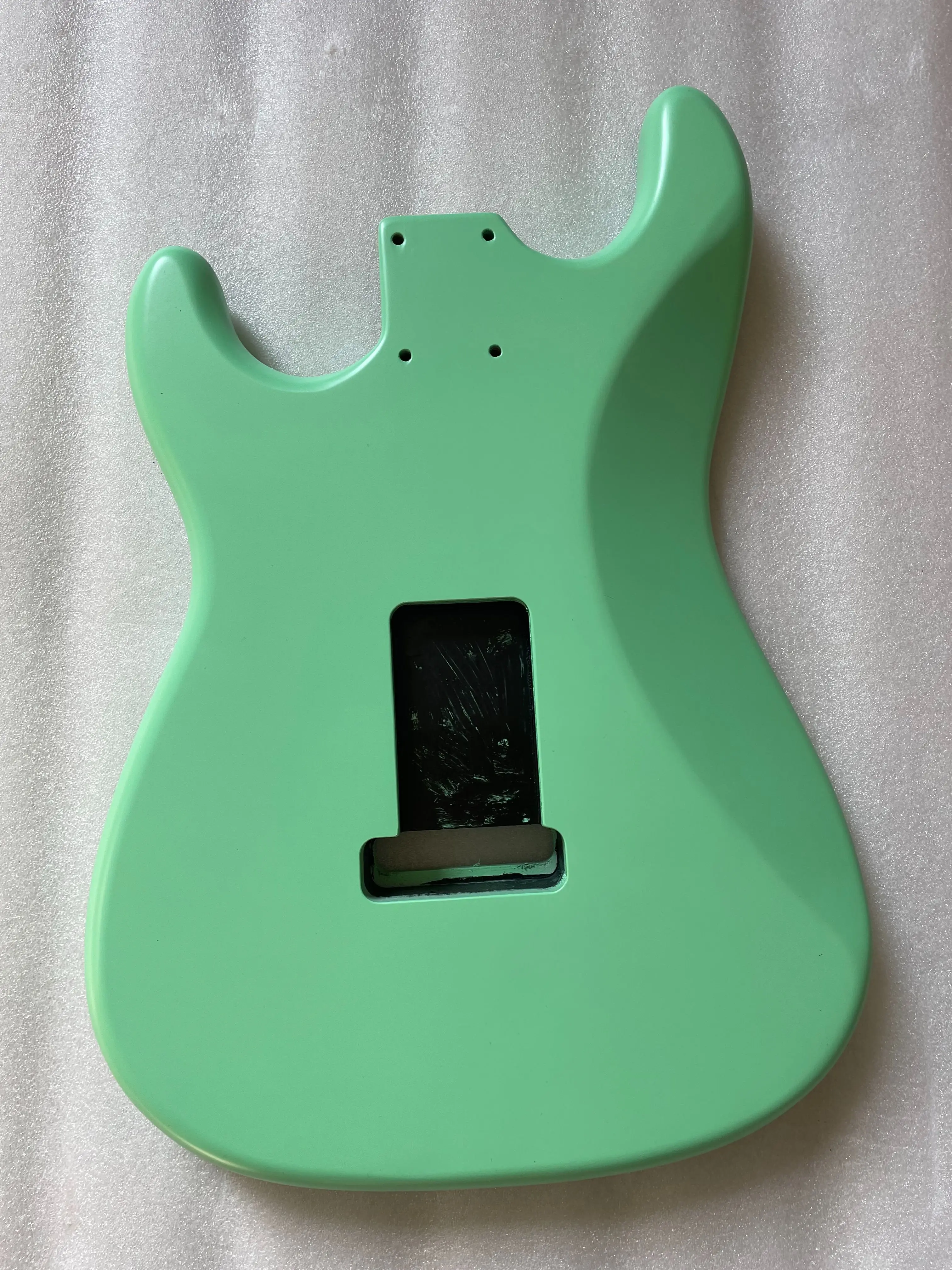 Matte Surfing Green Alder S T Guitar Body Finished SSS Electric Guitar, Replacement Part Accessory, 5.56cm Pocket, High Quality