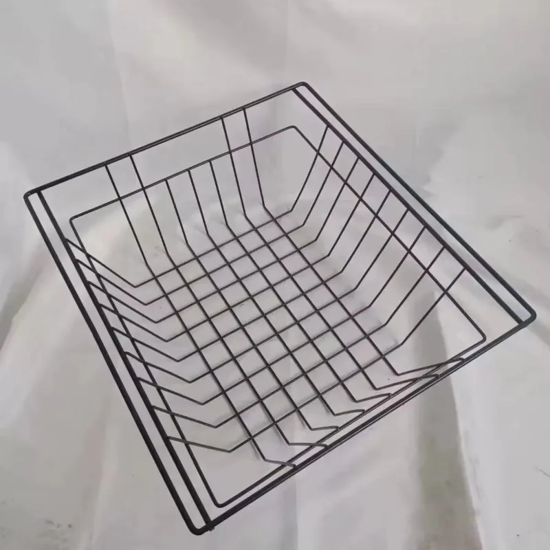 Under Sink Custom Powder Coating Line Base Stainless Steel Modular Kitchen Storage Line Basket