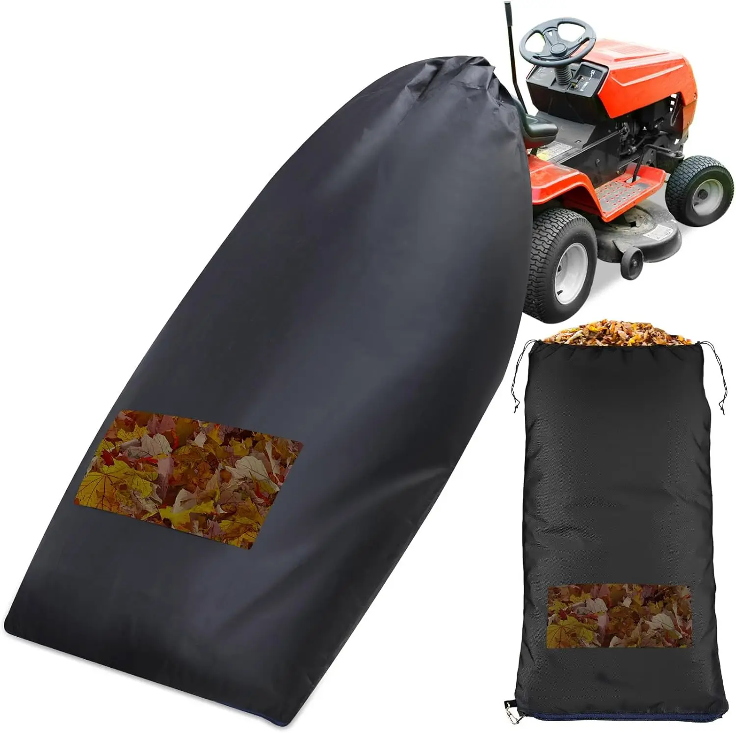 2025 New Lawn Tractor Leaf Bag-Grass Catching Bag, Large Capacity Can Quickly Collect Leaves, Heavy-Duty Material