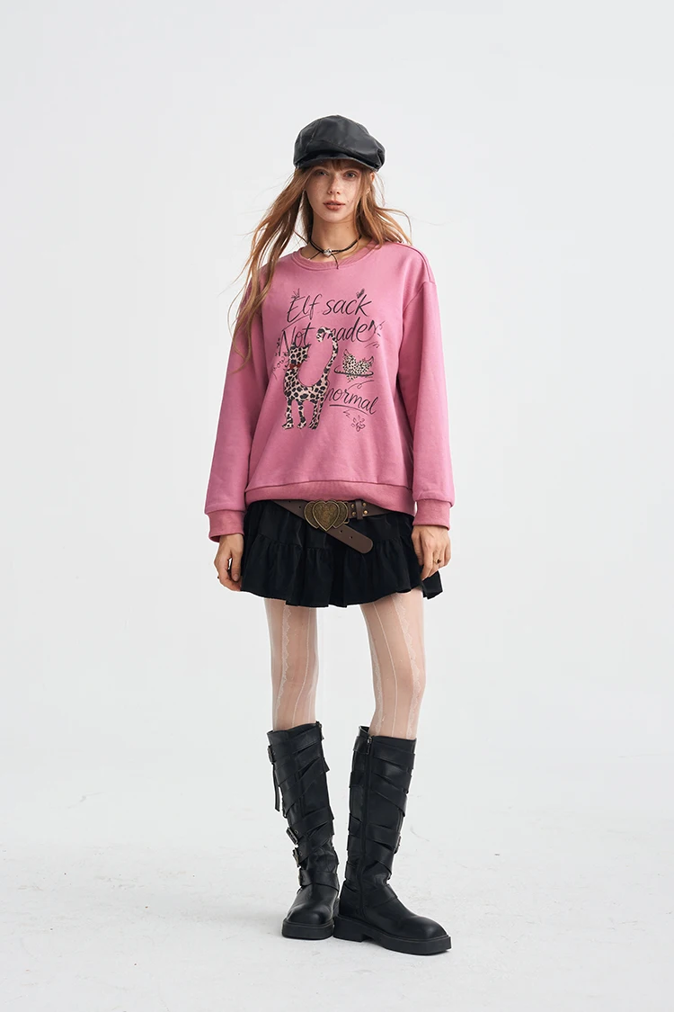 ELFSACK Damen-Sweatshirt mit Grafik- und Slogan-Print, Alltags-Outdoor-Oberteil – Detail 33