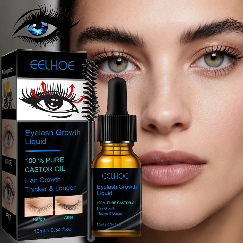 Schnelles Wimpernwachstumsserum, 7 Tage natürlicher Wimpernverstärker, längere, vollere, dickere, lockige Wimpernbehandlung, Make-up-Augenpflegeprodukte