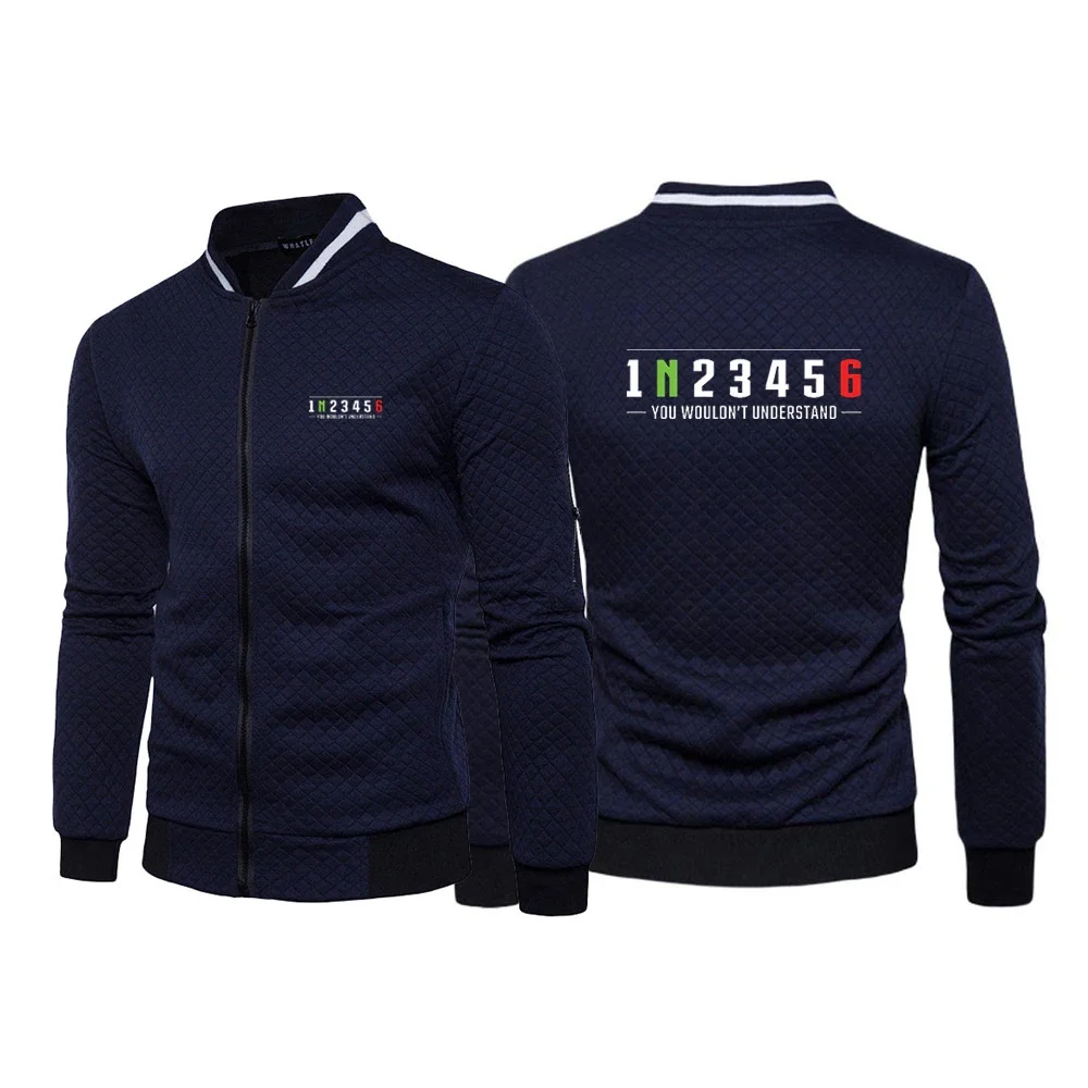 Biker 1n23456 Motorcycle 2023 Men's New Spring And Autumn Zipper Sweatshirts Stand Collar Casual Zipper Up Sweatshirts Clothing