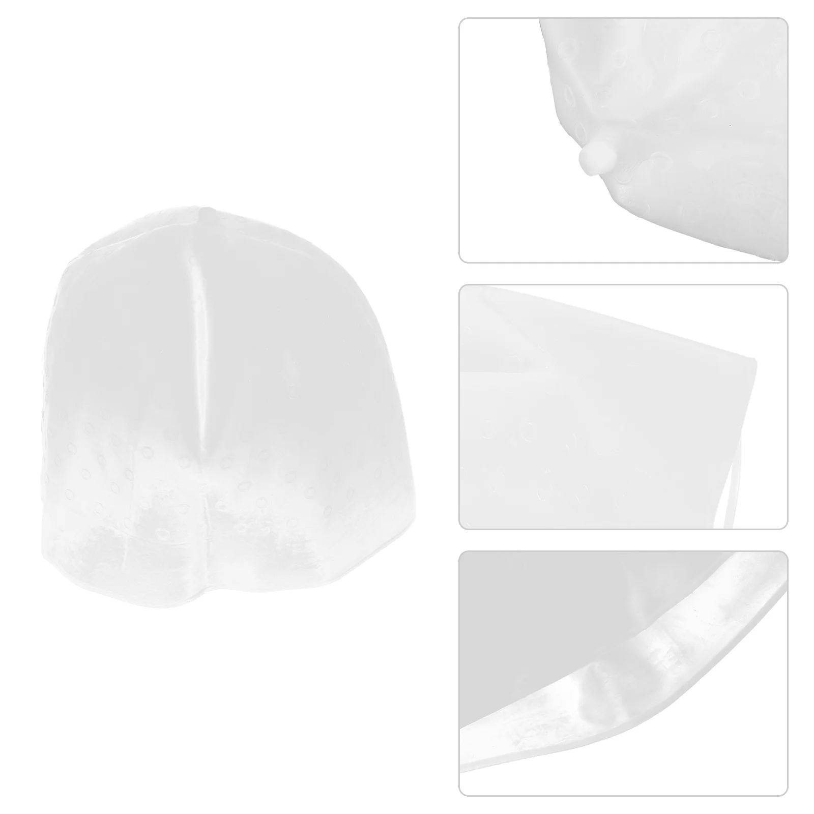 

Hair Dye Bowl Silicone Highlighter Cap Color Weaving Caps Highlighting Hat Products Green