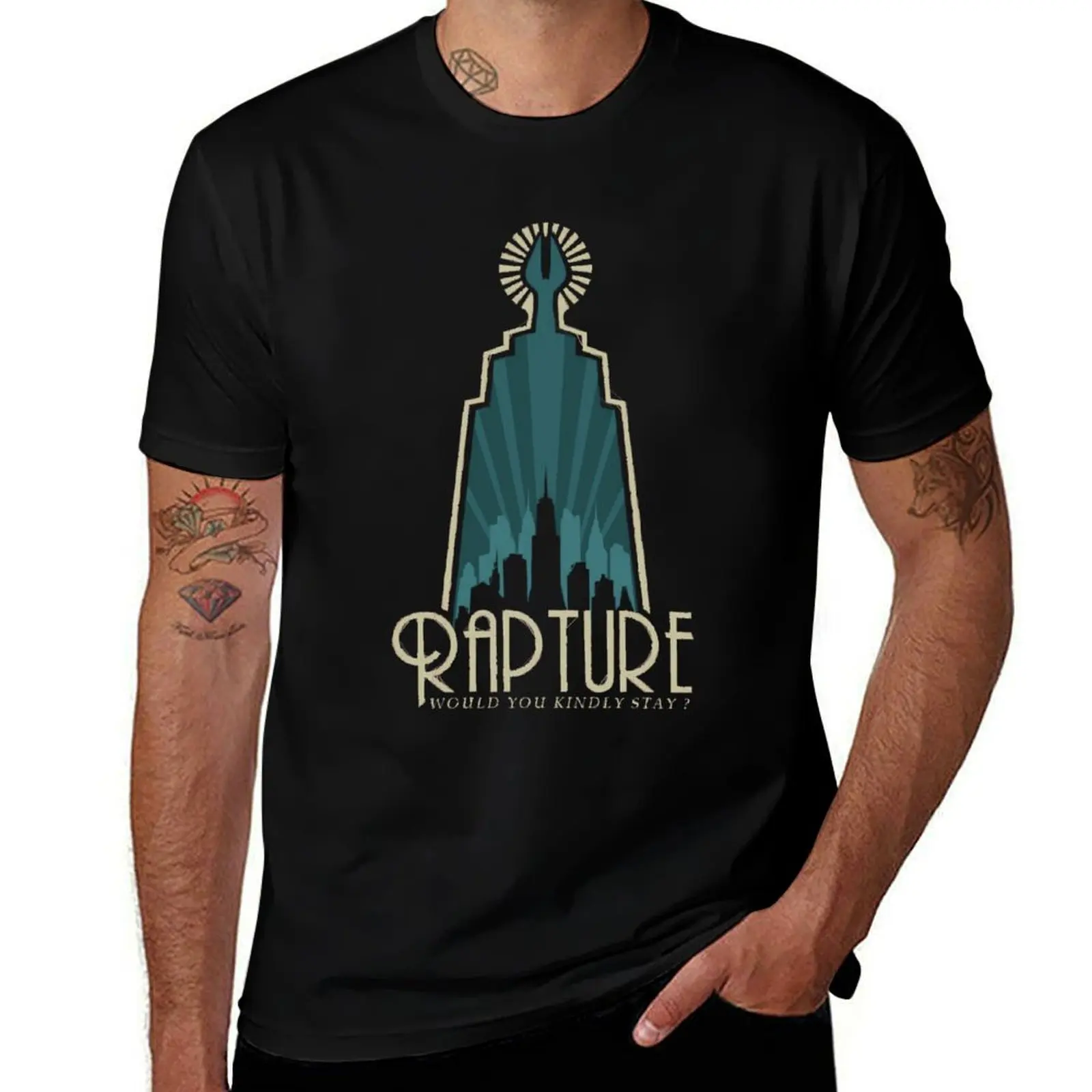 

Music Vintage Retro Video Bioshock Games Gift For Fans T-Shirt croswit shirt man anime figures animal prinfor boys shirts men