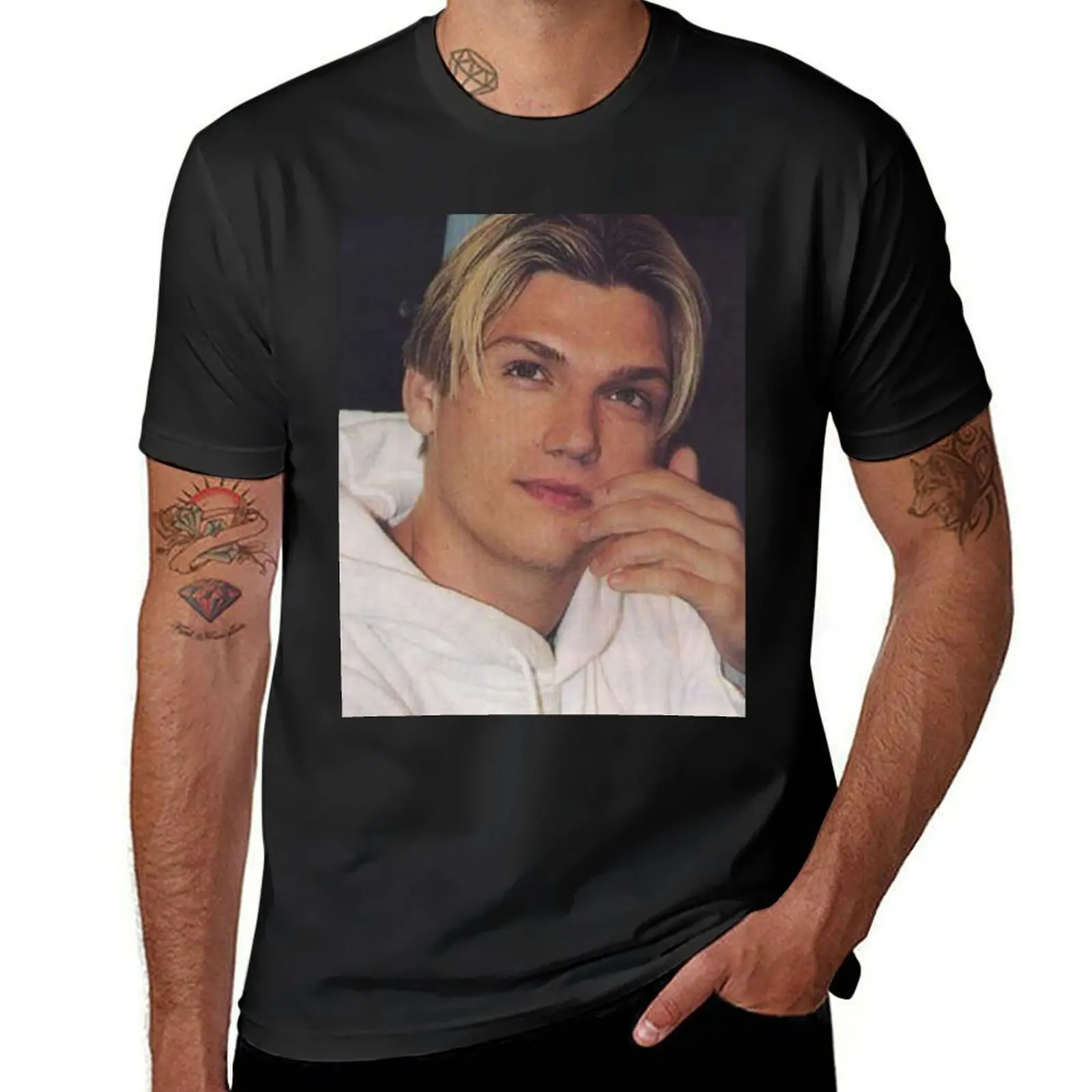 

Nick Carter T-Shirt T-shirts man plus sizes valentines boutique clothes graphic t shirts slim fit t shirts for men