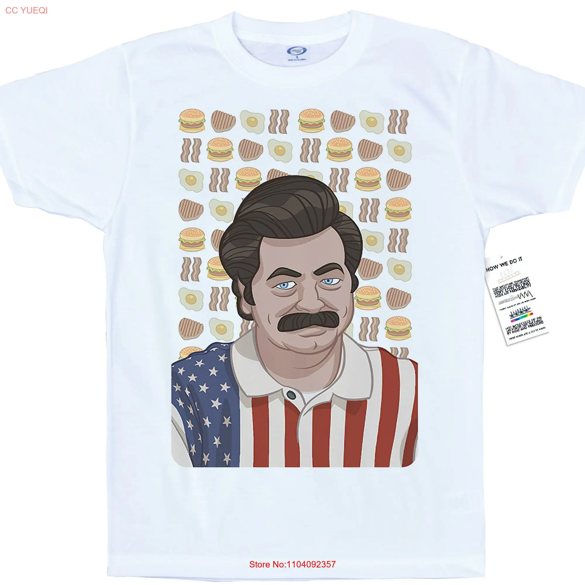 Ron Swanson T shirt long or short sleeves