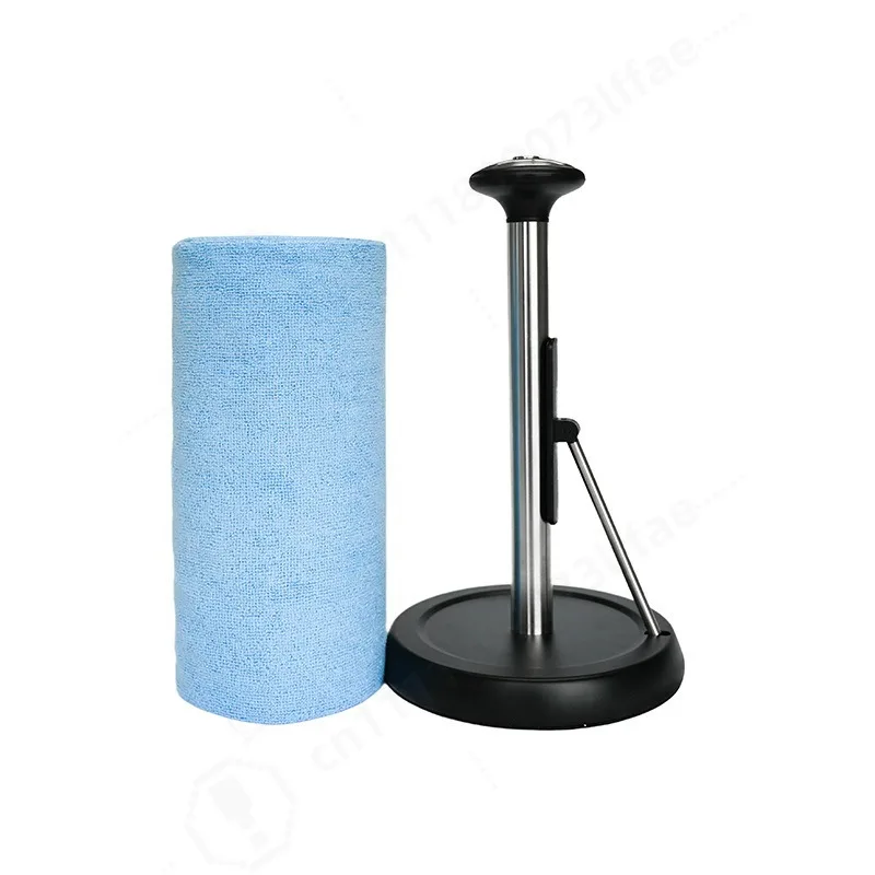 stainless-steel-kitchen-paper-towel-holder-vertical-stand-dispenser-rack-for-disposable-cleaning-cloth-storage