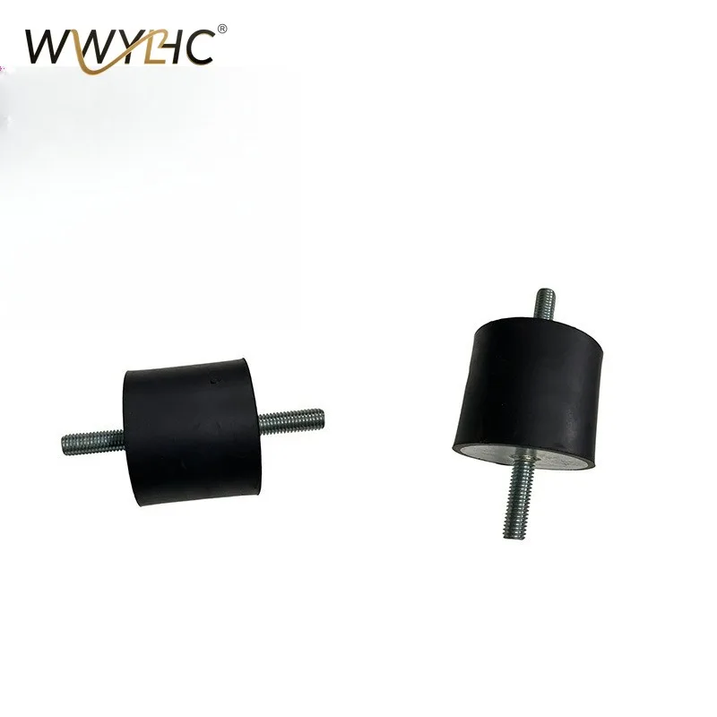 Suitable for V-shaped Rubber Block, Double External Thread with Diameter of 65 * H65-M12, Shock Absorber Pad