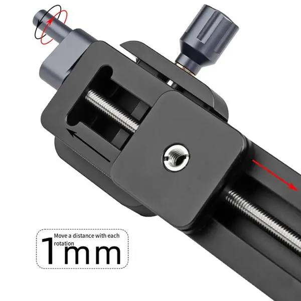 

Top Deals XILETU LCB-20M Macro Photography Guide Rail with 1mm Precision Adjustment for DSLR Cameras Tripod Ballheads