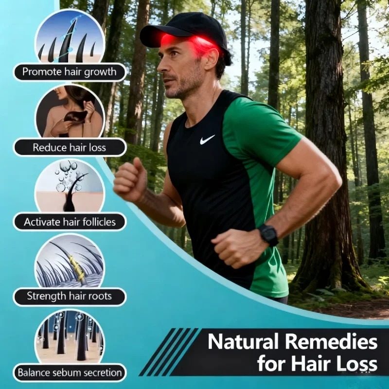 

Portable Red & Infrared Light Therapy Hair Growth Cap with USB Charging, Effective Hair Loss Treatment & Prevention Device