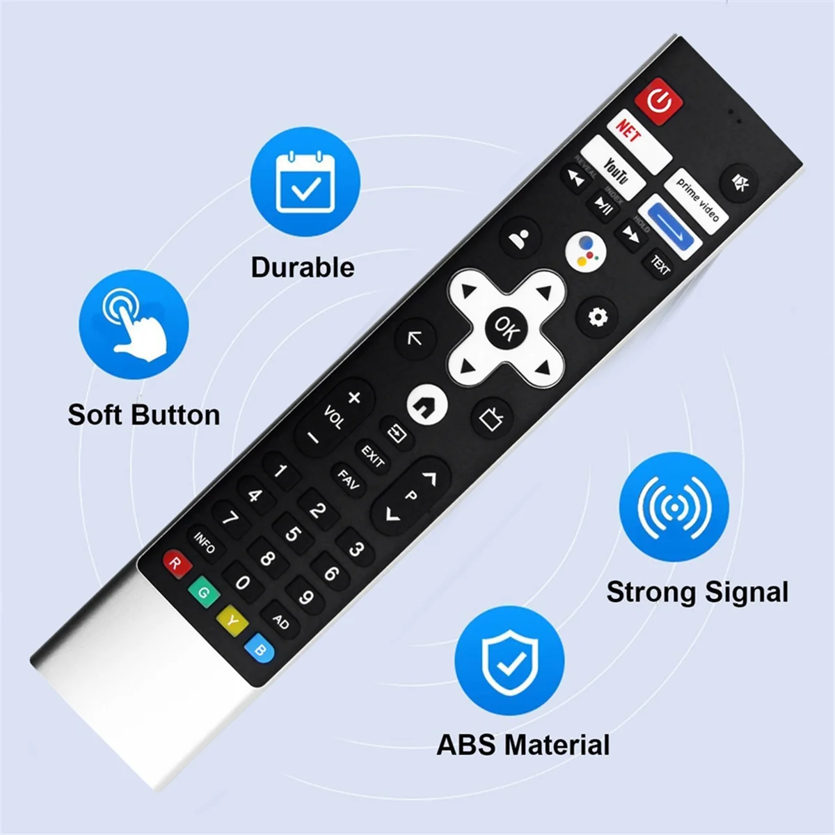 الجودة! استبدل جهاز التحكم عن بعد الصوتي HS-7A05H-00 لجهاز التحكم عن بعد للتلفزيون SKYWORTH HS-7A05H-00