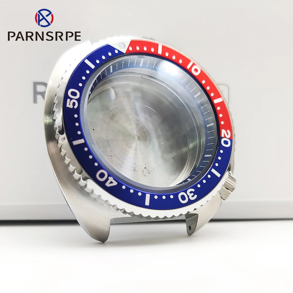 Tuna SKX 6105 43mm Watch Case Sapphire Glass NH35 Waterproof Case for NH35 NH36 SKX007 SKX009 Automatic Movement