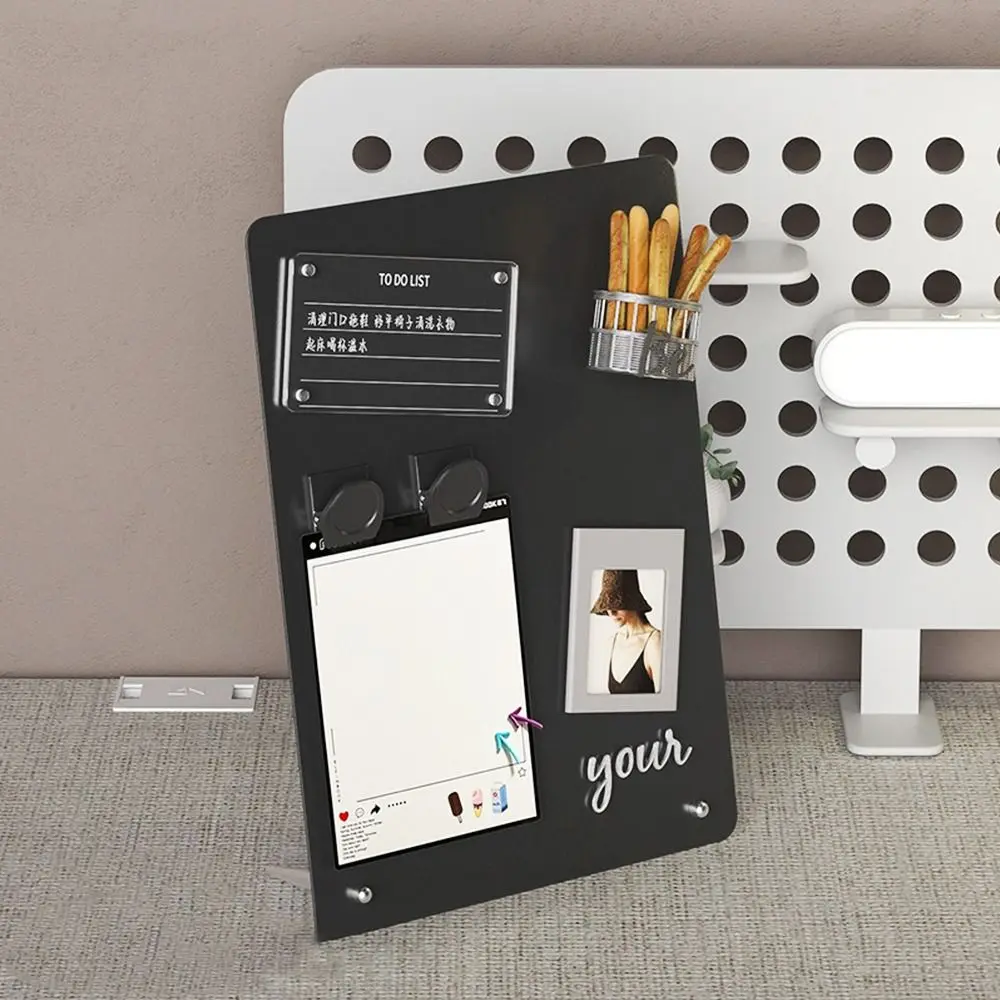 Simple Metal Plate Magnetic Sticker Board Magnetic Clip Movable Desktop Memorandum Message Reminder Board Office