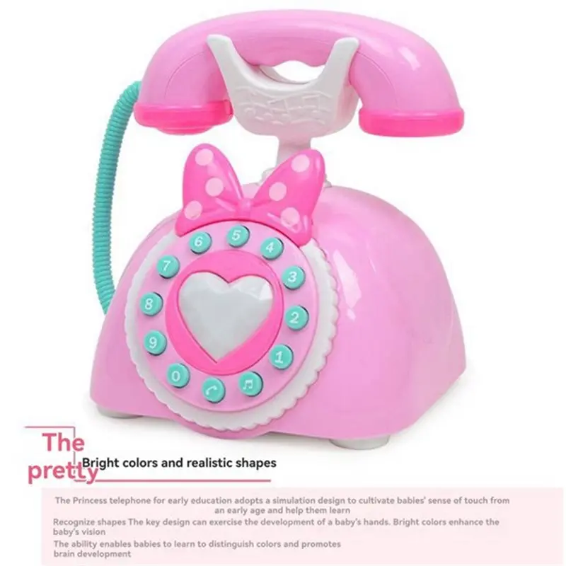 幼児向け充電式ベビーミュージック固定電話ごっこ遊び教育玩具誕生日プレゼント