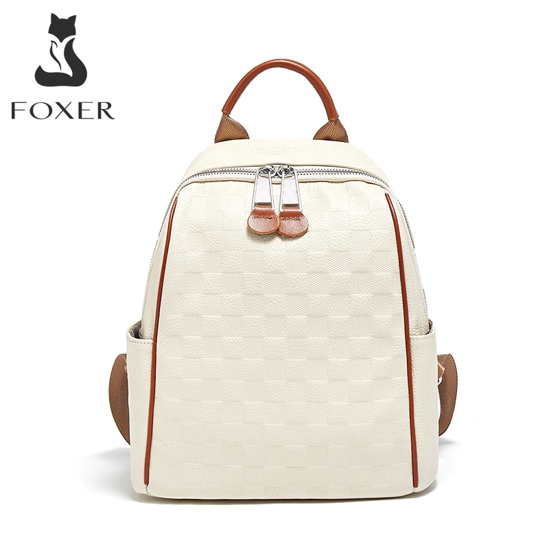 mochila casual de couro foxer split para mulheres bolsa lady business bolsa de ombro de viagem cor solida para menina bolsa escolar simples 01