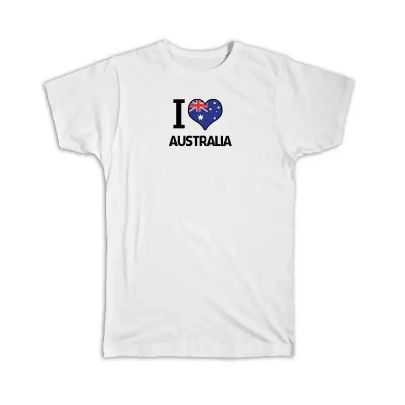

I Love Australia Flag Heart Country Crest Australian Expat T shirt Vintage Clothes