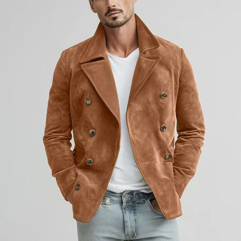 

Autumn New Man Versatile Casual Jackets Fashion Dirty Blazer American Size Hip Hop Casual Button Cardigan Coat Retro Outwear