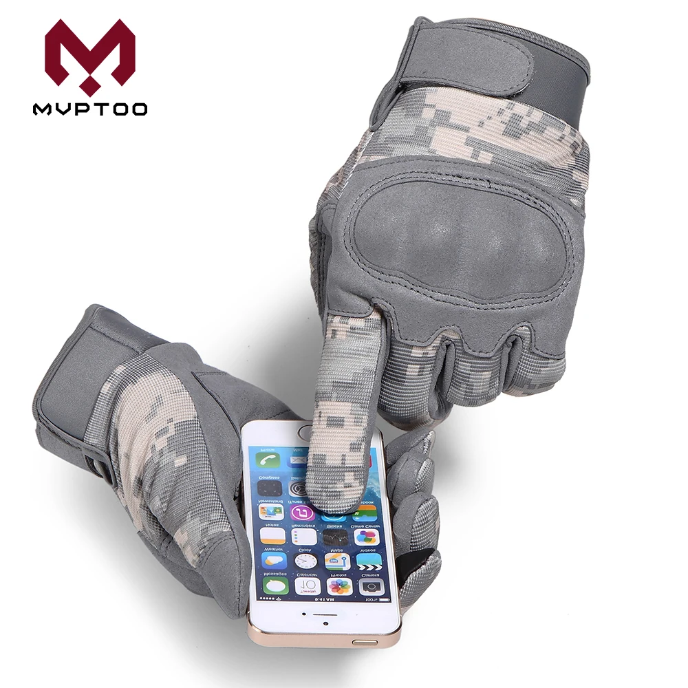 Touch Screen Motorcycle Gloves ACU Camouflage Tactical Army Moto Motocross Cycling Bike Accessories Full Finger Glove Men Women