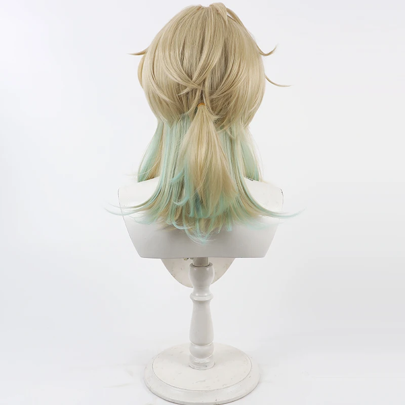 Wuthering Waves-Peluca de Cosplay de Luuk Herssen, pelo sintético corto resistente al calor para fiesta + gorro de peluca