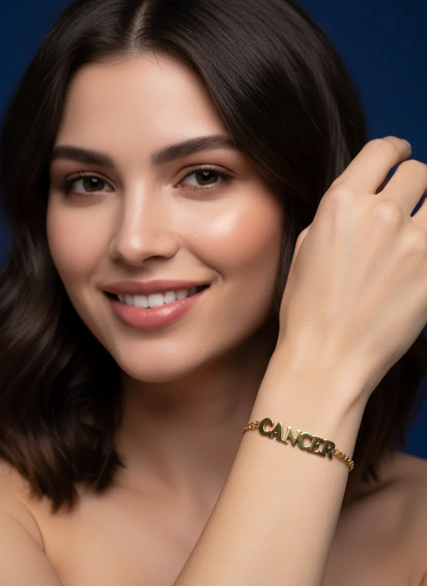 12 Zodiac Sign Letter Stainless Steel BraceletAries Taurus Gemini Cancer Leo Virgo Libra Scorpio Aquarius Pisces Chain Bangle