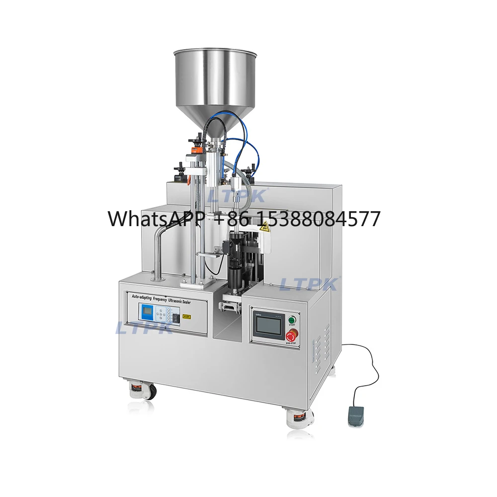 Manual Operate High Quality Cream Gel Paste Tube Filling Sealing Machine for Skincare Products Facial Cleanser Balm